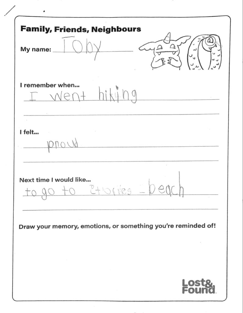 Toby, 7, British Columbia