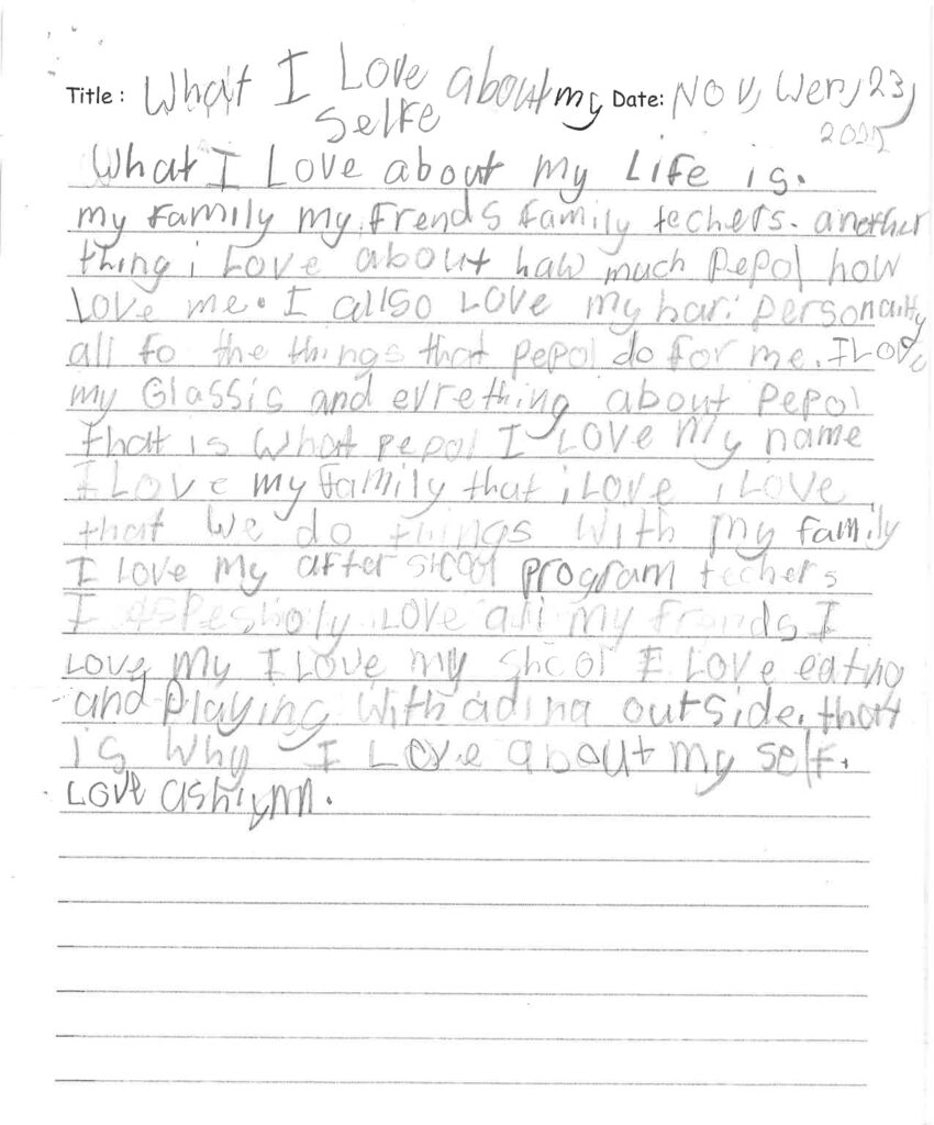 Ashlynn, age 9, Ontario