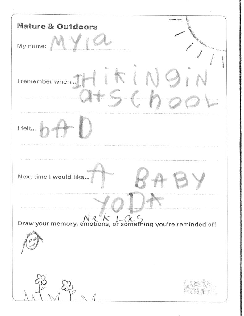 Myla, age 8, British Columbia