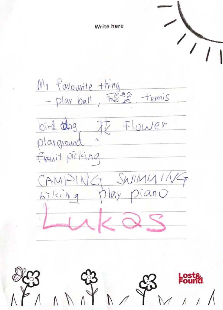Lukas, age 3, British Columbia